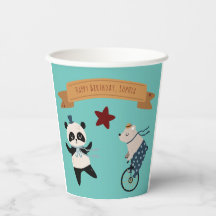 キュートパステルサーカスアニマル誕生日