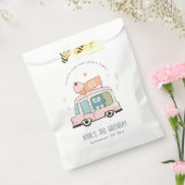 キュートパステルスイートタイムアイスクリームトラック誕生日 フェイバーバッグ (封をした状態)