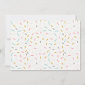 キュートパステルスイートタイムキャンディランドフォト誕生日 サンキューカード (裏面)