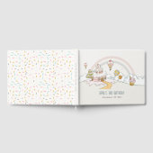 キュートパステルスイートタイムキャンディランド子供の誕生日 ゲストブック (全面)