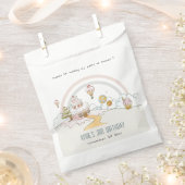 キュートパステルスイートタイムキャンディランド子供の誕生日 フェイバーバッグ (クリップ留めされた状態)