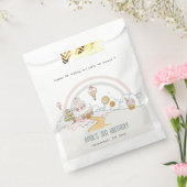 キュートパステルスイートタイムキャンディランド子供の誕生日 フェイバーバッグ (封をした状態)