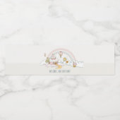 キュートパステルスイートタイムキャンディランド子供の誕生日 ペットボトルラベル (シングルラベル)