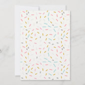 キュートパステルスイートタイムキャンディランド子供の誕生日 招待状 (裏面)