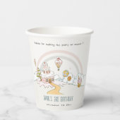 キュートパステルスイートタイムキャンディランド子供の誕生日 紙コップ (正面)