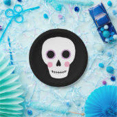 キュートパステルスカルハロウィーン誕生日紙プレート ペーパープレート (パーティー)