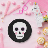 キュートパステルスカルハロウィーン誕生日紙プレート ペーパープレート (パーティー)