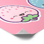 キュートパステルストロベリー ポスター (角)