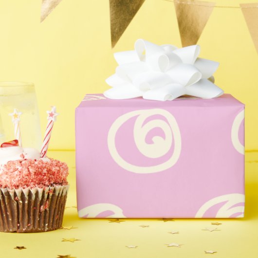 キュートパステルスワーズ – 抽象芸術パターンプリント ラッピングペーパー (誕生日パーティー)