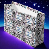 キュートパステルダルマチアンパピーウォータースカラー誕生日 ラージペーパーバッグ