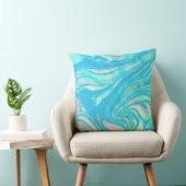 キュートパステルトーンマーブルストーン クッション (椅子)