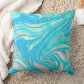 キュートパステルトーンマーブルストーン クッション (ブランケット)