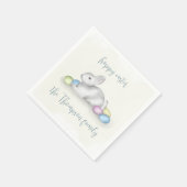 キュートパステルハッピーイースターバニーシンプルクラシック スタンダードカクテルナプキン (角)