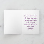 キュートパステルハッピーバースデー カード (内部)