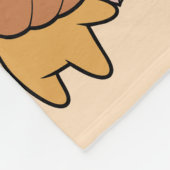 キュートパステルハロウィーンパンプキンこうもりパターン フリースブランケット (角)