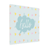 キュートパステルハロー メタルプリント (アングル)