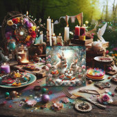 キュートパステルバニーイースターピクニッククリスチャン シーズンカード