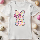 キュートパステルバニーボウ Tシャツ