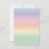 キュートパステルバニーラビットイースターエッグ狩り 招待状 (裏面)