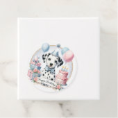 キュートパステルパピーダルマチアン誕生日 フェイバータグ (インサイチュ)