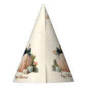 キュートパステルパンプキンハッピーハローウィン パーティーハット (裏面)