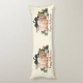 キュートパステルパンプキンハッピーハローウィン ボディピロー (裏面 (縦))