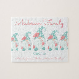 キュートパステルパーソナライズされたクリスマス格言小妖精や小人 ジグソーパズル