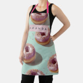 キュートパステルパーソナライズされたドーナツ&スプリンクル エプロン (インサイチュ)