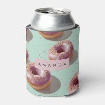 キュートパステルパーソナライズされたドーナツ&スプリンクル