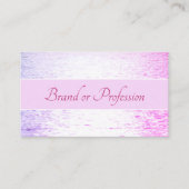 キュートパステルパープルピンク海サンセットリフレクション 名刺 (正面)