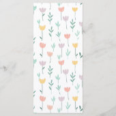 キュートパステルフローラカラフルイースターサンデーブランチ メニュー (裏面)