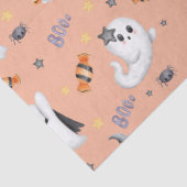 キュートパステルブラウンブー幽霊ハロウィーン 薄葉紙 (詳細)