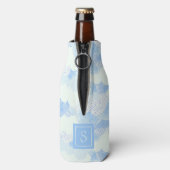 キュートパステルブルーレインクラウドモノグラム ボトルクーラー (ボトル裏面)