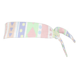 キュートパステルベビープリント タイヘッドバンド
