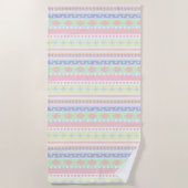 キュートパステルベビープリント ビーチタオル (正面)