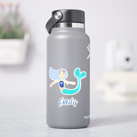 キュートパステルペリウィンクルマーメイドプリンセス シール (HydroFlask)