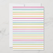 キュートパステルポップ・アートのイットファイドゲットガールズ誕生日 招待状 (裏面)