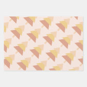 キュートパステルミッド赤面ホリデーツリー ラッピングペーパーシート (正面2)