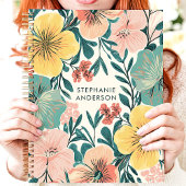 キュートパステルモダンフローラガーリー名前をカスタムする プランナー手帳