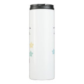 キュートパステルユニコーン&スパークリレインボー名前をカスタムする タンブラー (裏面)