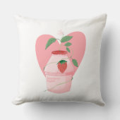 キュートパステルヨーグルトボトルイラストレーション クッション (正面)