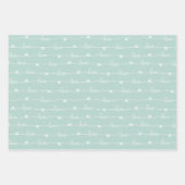 キュートパステルラブハートレインボー – ラッピング紙 ラッピングペーパーシート (正面)