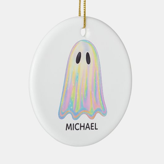 キュートパステルレインボー幽霊 | 美学不気味 セラミックオーナメント (右)