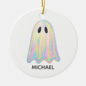 キュートパステルレインボー幽霊 | 美学不気味 セラミックオーナメント (正面)