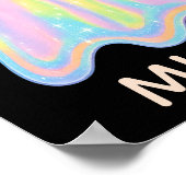 キュートパステルレインボー幽霊 | 美学不気味 ポスター (角)