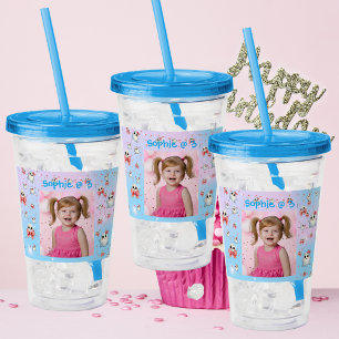 キュートパステル幽霊アクリルタンブラー誕生日ギフト アクリルタンブラー