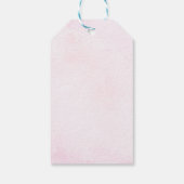 キュートパステル幽霊ウォーターカラーハロウィーン誕生日 ギフトタグ (裏面)