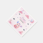 キュートパステル幽霊ウォーターカラーハロウィーン誕生日 スタンダードカクテルナプキン (角)