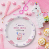 キュートパステル幽霊ウォーターカラーハロウィーン誕生日 ペーパープレート (パーティー)