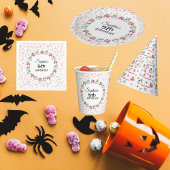 キュートパステル幽霊カスタマイズ文字誕生日 スタンダードカクテルナプキン